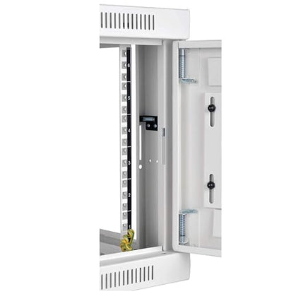 Tripp Lite 6U Wall Mount Rack Enclosure Server Cabinet with Acrylic Glass Window, 16.5 Deep, Switch-Depth, White