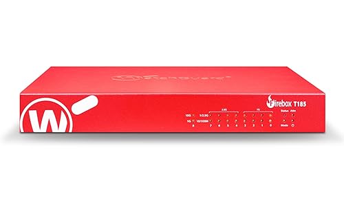 Trade Up to WatchGuard Firebox T185 with 3 Year Total Security Suite - High-Performance Firewall, SFP+, 2.5Gb & 1Gb Ports, Enterprise Branch Security (WGT185673) 3 Year - Trade Up Total Security Suite