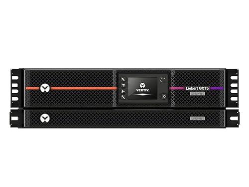 Vertiv Liebert GXT5 Lithium-Ion Online UPS 6kVA/6kW 120V/208V Rack/Tower with Hardwired Input and Hardwired Output, Intellislot with RDU101, and Extended Runtime Capability (GXT5LI-6000MVRT3UXLN)