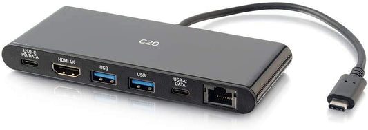 C2g/ cables to go C2G Docking Station, USB C Docking Station, 4K Docking Station, Compatible with USB-C &amp; Thunderbolt 3 Laptops, Black, Cables to Go 28845