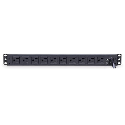 CyberPower PDU15B10R Basic PDU, 100-125V, 15A (Derated to 12A), 10 Outlets, 1U Rackmount