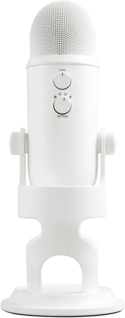 Logitech for Creators Blue Yeti USB Microphone for PC, Podcast, Gaming, Streaming, Studio, Computer Mic - Whiteout