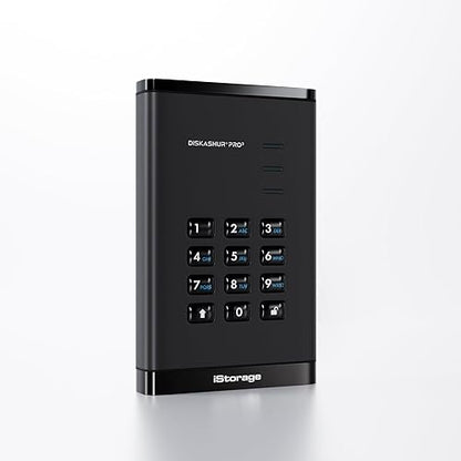iStorage diskAshur PRO3 SSD 512GB – Secure Portable Solid State Drive - FIPS Level 3 Certified - Password Protected - Dust/Water-Resistant - Hardware encryption 512GB SSD