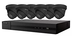 Hikvision usa Hikvision EKI-K82T46B Value Express Kit 8-Channel PoE 8MP 4K NVR with 2TB HDD &amp; 6 4MP IP Turret Cameras