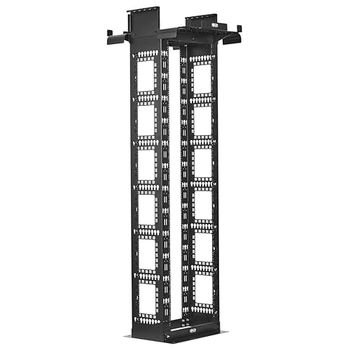 Tripp Lite 45U Open Frame Server Rack Enclosure, 12-inch Deep, Standard Width, 12-24 Threaded & Numbered Mounting Holes, 2-Post Heavy-Duty, 5-Year Warranty (SR2POSTDP12HD)