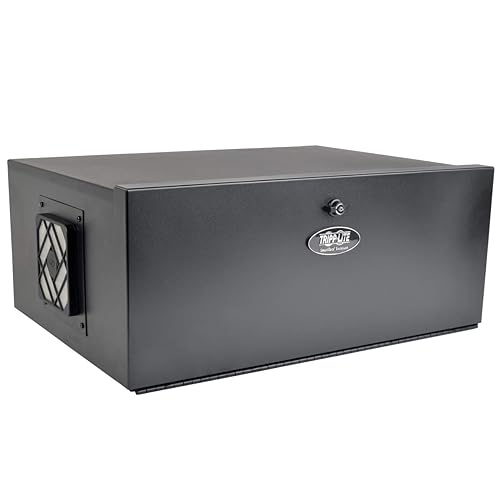Tripp Lite 5U Security DVR Lockbox Rack Enclosure 60lb Capacity, Black