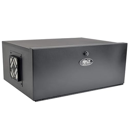 Tripp Lite 5U Security DVR Lockbox Rack Enclosure 60lb Capacity, Black