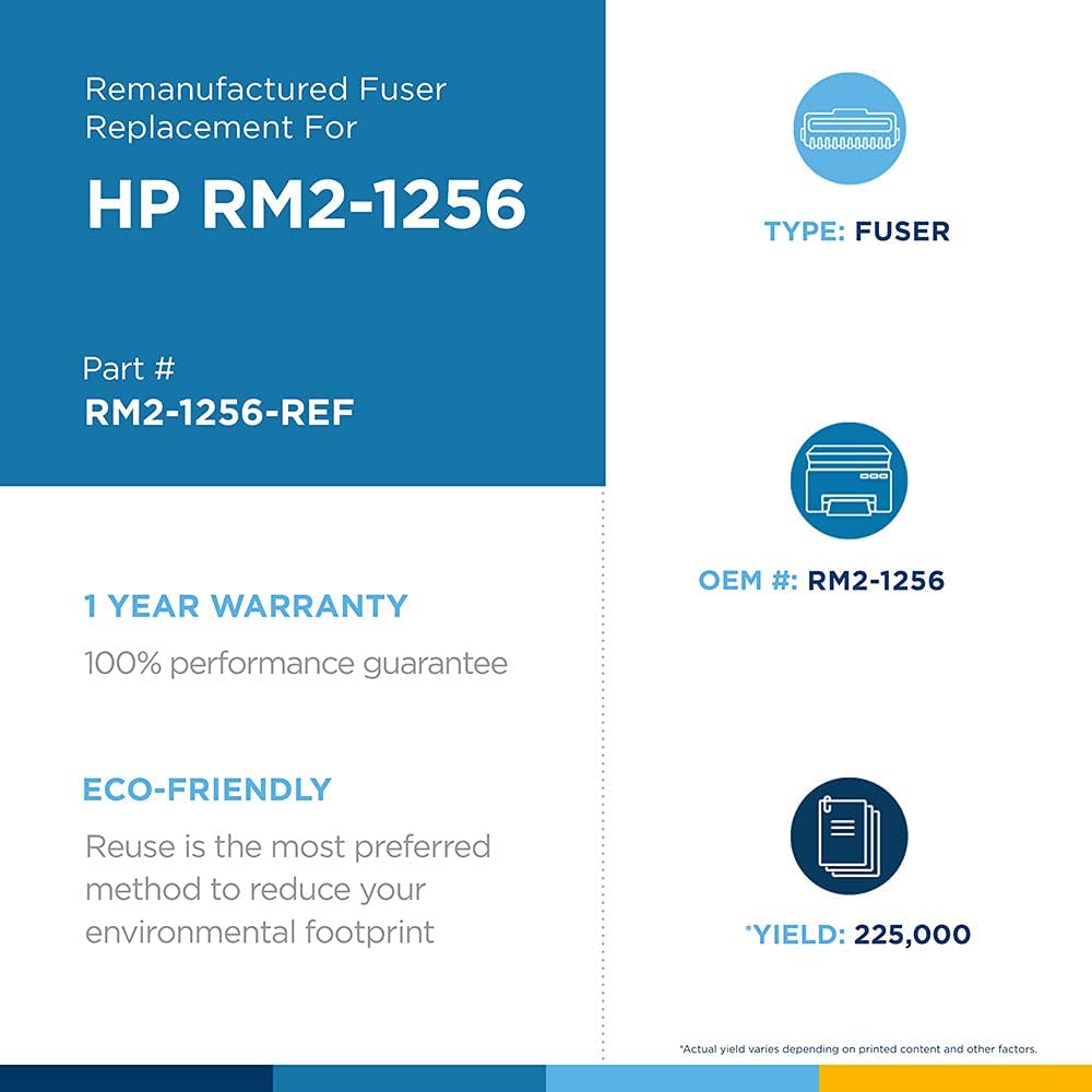 Depot international Refurbished Fuser Assembly for HP Laserjet M607 M608 M609 M631 M632 M633 | RM2-1256-REF | RM2-1256