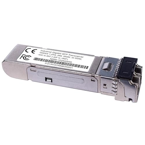 Tripp Lite Gigabit Industrial SFP Transceiver, Multimode Fiber, 1000Base-SX, LC Duplex, DDM, Bi-Directional, 1.25 Gbps, Up to 1804 Feet / 550 M, 1-Year Warranty (N286I-1P25GSXD)