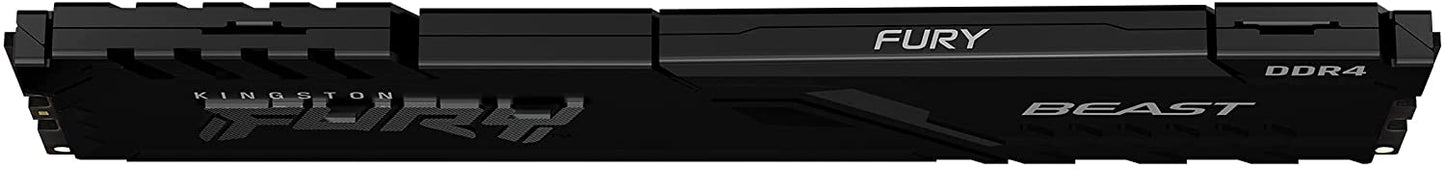 Kingston FURY Beast 16GB 3200MHz DDR4 CL16 Desktop Memory Single Stick KF432C16BB/16, Black Black 16GB 3200MHz Ram Only
