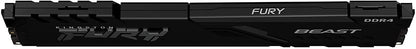 Kingston FURY Beast 16GB 3200MHz DDR4 CL16 Desktop Memory Single Stick KF432C16BB/16, Black Black 16GB 3200MHz Ram Only