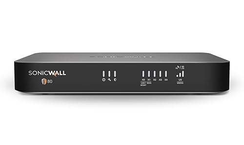 SonicWall TZ80 - Secure Connect Lite - 5 Year Edition (03-SSC-7526) - Next-Generation Firewall - 1 Gbps Throughput, 750 Mbps Threat Prevention, Secure SD-WAN | Zero-Touch Deployment 5 Year Secure Connect Lite