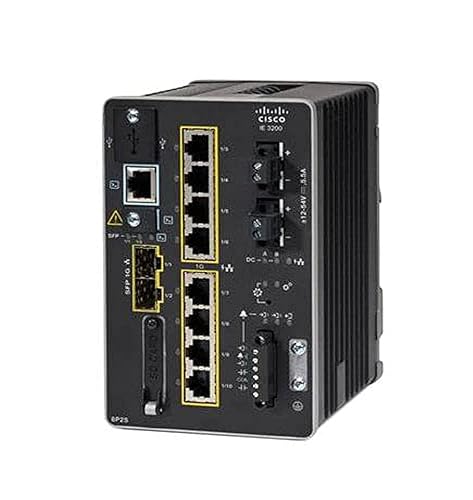 CISCO Catalyst IE-3200-8P2S Rugged Switch - 8 Ports - Manageable - 3 Layer Supported - Modular - Twisted Pair, Optical Fiber - DIN Rail Mountable