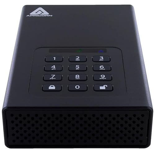 Apricorn Aegis Padlock 2 TB DT 256-bit Encrypted USB 3.0 Hard Drive (ADT-3PL256-2000 ) 2TB