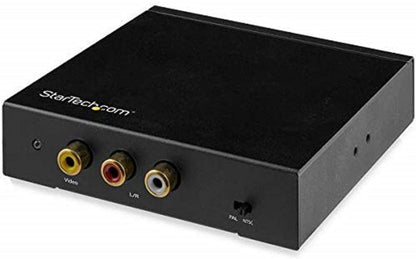 StarTech.com HDMI to RCA Converter Box with Audio - Composite Video Adapter - NTSC/PAL - 1080p (HD2VID2)