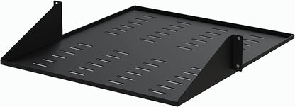 StarTech.com 2-Post Server Rack Shelf - Center Mount - 19 Inch -2U - Black - Supports up to 75 lb. (34 kg) - Vented (CABSHF2POSTV2)