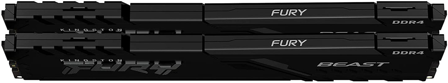 Kingston Fury Beast 16 GB (2 x 8 GB) 3200 MHz DDR4 CL16 Desktop Memory Kit of 2 KF432C16BBK2/16 Kit of 2 3200 MHz 16 GB
