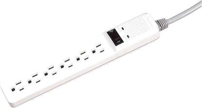 Fellowes 6-Outlet Surge Protector 1.4" x 10.9" x 1.9"