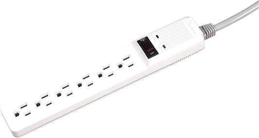 Fellowes 6-Outlet Surge Protector 1.4" x 10.9" x 1.9"