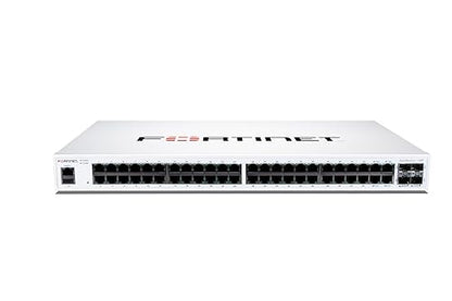 FortiSwitch-148F FortiSwitch-148F is a Performance/Price Competitive L2+ Management Switch with 48x GE Port + 4X SFP+ Port + 1x RJ45 Console