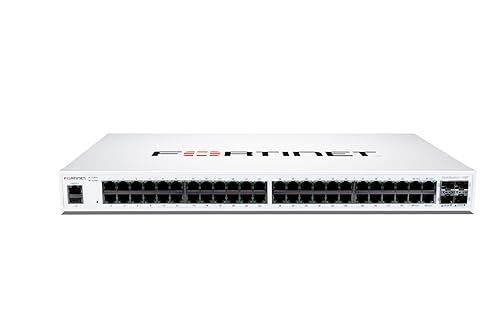 FortiSwitch-148F FortiSwitch-148F is a Performance/Price Competitive L2+ Management Switch with 48x GE Port + 4X SFP+ Port + 1x RJ45 Console
