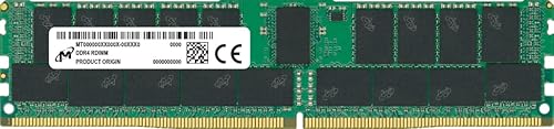 Micron 16GB DDR4 SDRAM Memory Module - For Server, Workstation - 16 GB (1 x 16GB) - DDR4-3200/PC4-25600 DDR4 SDRAM - 3200 MHz Dual-rank Memory - CL22 - 1.20 V - ECC/Parity - Registered - 288-pin - DIMM