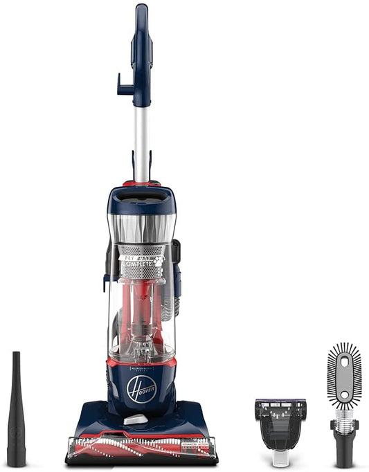 Hoover MAXLife Pet Max Complete, Bagless Upright Vacuum Cleaner, For Carpet and Hard Floor, UH74110, Blue Pearl