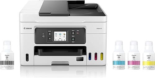 Canon Megatank GX4020 All-in-One Wireless Supertank Printer with Print, Copy, Scan and Fax | Auto Document Feeder | Mobile Printing | 2.7 LCD Touch Screen