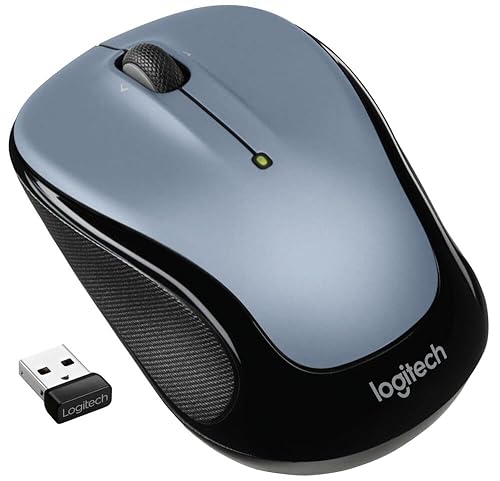 Logitech M325s Wireless Mouse, 2.4 GHz with USB Receiver, 1000 DPI Optical Tracking, 18-Month Life Battery, PC/Mac/Laptop/Chromebook - Light Silver M325s (NEW) Light Silver
