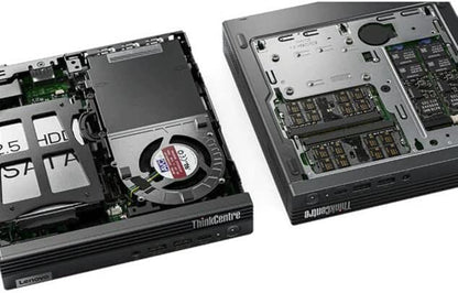 Lenovo ThinkCentre M80q Gen 3 11U1004XUS Desktop Computer - Intel Core i5 12th Gen i5-12500T Hexa-core (6 Core) 2 GHz - 16 GB RAM DDR5 SDRAM - 256 GB M.2 PCI Express NVMe 4.0 x4 SSD - Tiny - Black - I