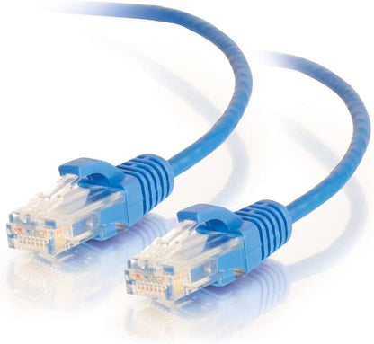 C2g/ cables to go C2G 01072 Cat6 Cable - Snagless Unshielded Slim Ethernet Network Patch Cable, Blue (1 Foot, 0.30 Meters) 28 AWG 1-foot Blue