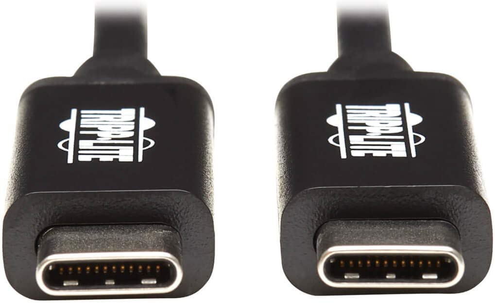 Tripp Lite Thunderbolt 3 Cable 40 Gbps Active 5A 100W Pd 4K USB C M/1M (MTB3-01M-5A-Ab)