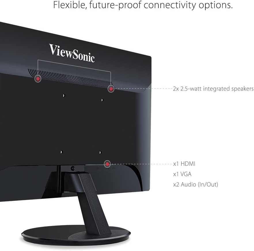 ViewSonic VA2759-SMH 27 Inch IPS 1080p LED Monitor with HDMI and VGA Inputs 27-Inch Monitor