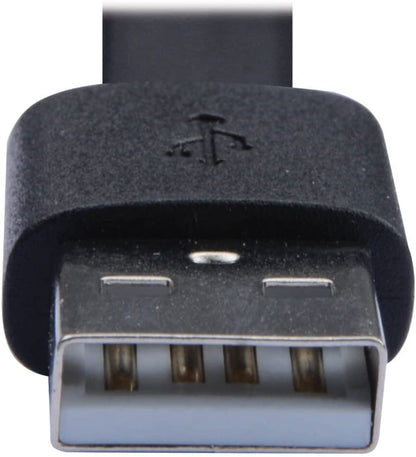 Tripp Lite USB-A to USB-C Cable, Flat Cable Design, USB 2.0, Thunderbolt 3 Compatible Sync and Charge, M/M 3 ft (U038-003-FL)