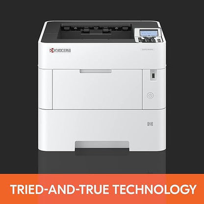Kyocera ECOSYS PA5000x Monochrome Laser Printer, 52 ppm, 600 x 600 dpi and Up to Fine 1200 dpi, 600 Sheet Tray, 100 Sheet MPT, Duplex, 5 Line LCD w/Hard Key Panel, Gigabit Ethernet, USB, 512 MB