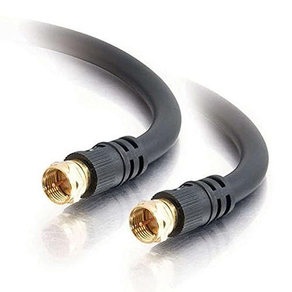 C2G 29131 Value Series F-Type RG6 Coaxial Video Cable, Black (3 Feet, 0.91 Meters) 3ft