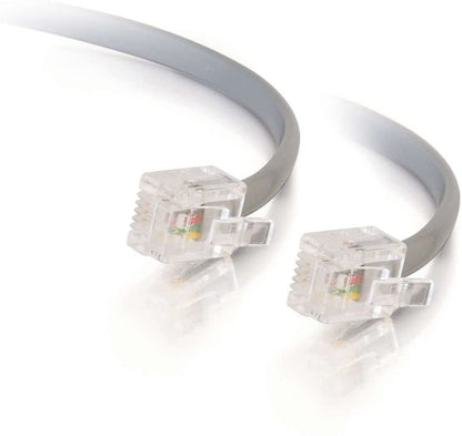 C2g/ cables to go C2G 09594 RJ11 Modular Telephone Cable, Gray (75 Feet, 22.86 Meters)