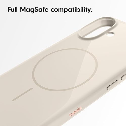 Beats iPhone 16 Plus Case with MagSafe and Camera Control, Scratch-Resistant Protective Cover, Slim Fit, Microfiber Lining - Summit Stone