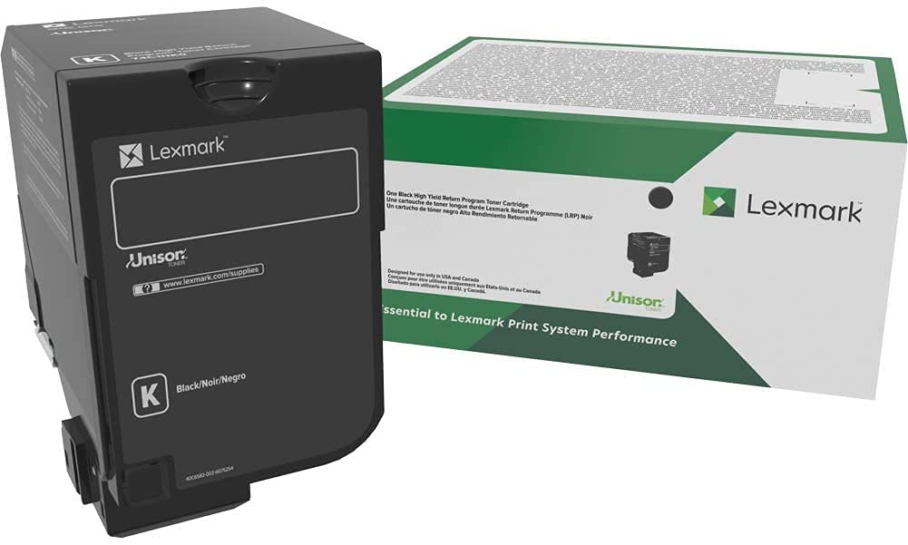 Lexmark 74C10K0 Unison Toner Cartridge, Black