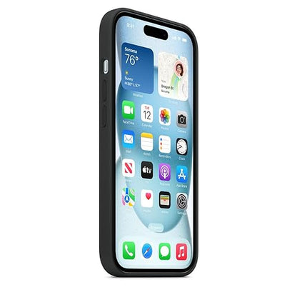 Apple iPhone 15 Silicone Case with MagSafe - Black ??????? Silicone Black