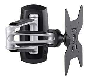 ATDEC TH-1040-VFM Full Motion Wall Mount with Full Range Smooth Glide Motion and 100x100/200x100/200x200 VESA Support, Silver