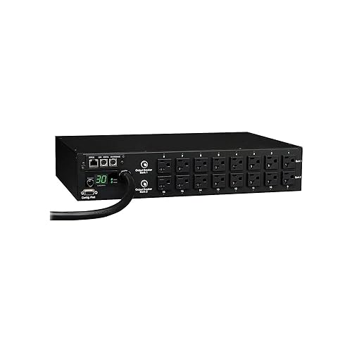 Tripp Lite PDUMH30NET Switched, Metered PDU 2U Rackmount 120V 30A with Remote Monitoring