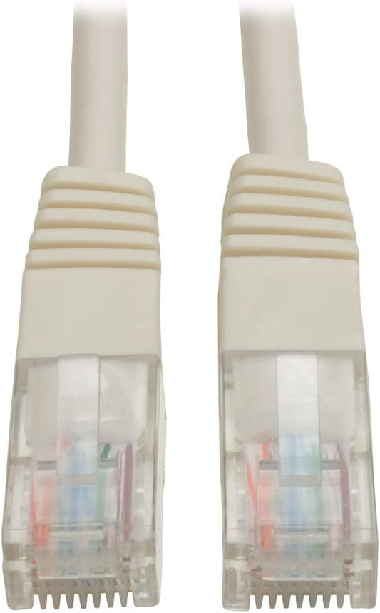 Tripp Lite Cat5e 350MHz Molded Patch Cable (RJ45 M/M) - White, 1-ft.(N002-001-WH) 1 foot White