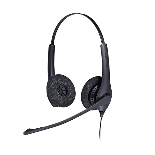 Jabra Biz 1500 Duo - Professional UC Call Center Wired Headset QD Connectivity Duo Speaker
