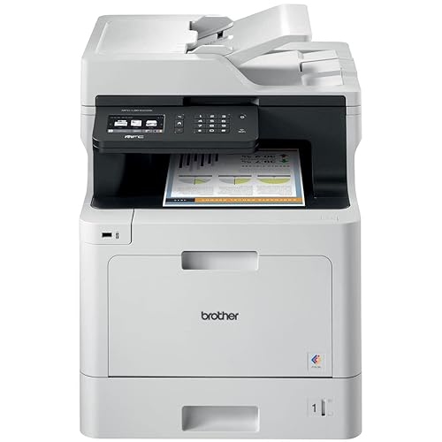 Brother MFCL8610CDW Wireless Color Photo Printer with Scanner, Copier & Fax, White, 21.2 x 17.1 x 20.7