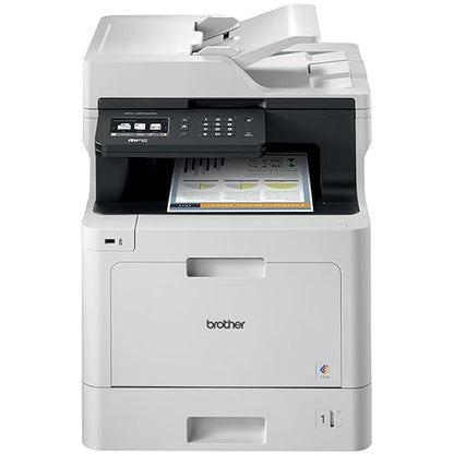 Brother MFCL8610CDW Wireless Color Photo Printer with Scanner, Copier & Fax, White, 21.2 x 17.1 x 20.7