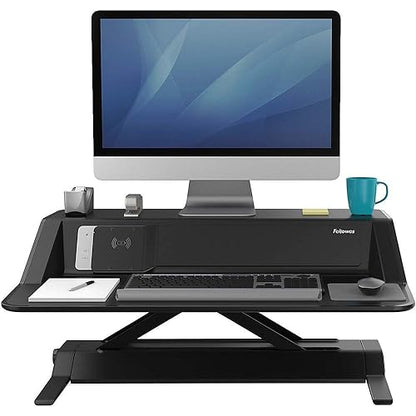 Fellowes Lotus DX sit-Stand Workstation - Stand for LCD Display/Keyboard/Mouse - Black
