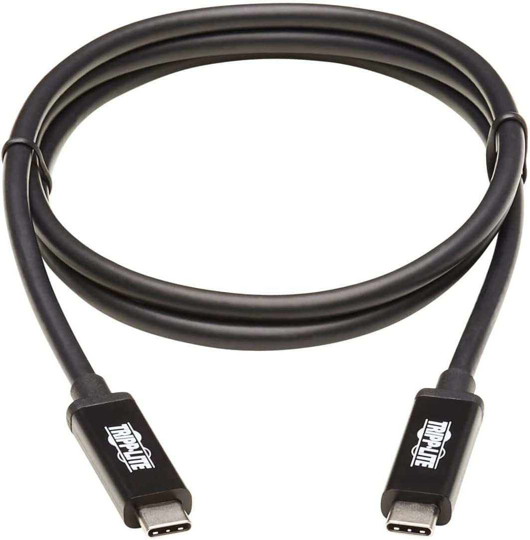 Tripp Lite Thunderbolt 3 Cable 40 Gbps Active 5A 100W Pd 4K USB C M/1M (MTB3-01M-5A-Ab)