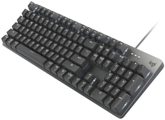 Logitech K845ch Mechanical Illuminated Keyboard, Cherry MX Switches, Strong Adjustable Tilt Legs, Compact Size, Aluminum Top Case, 104 Keys, USB Corded, Windows (Cherry Blue Switches) CHERRY Cherry Blue