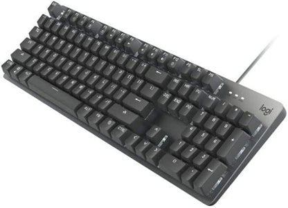 Logitech K845 Mechanical Illuminated Keyboard, Mechanical Switches, Strong Adjustable Tilt Legs, Full Size, Aluminum Top Case, 104 Keys, USB Corded, Windows (TTC Brown Switches) TTC Brown TTC Keyboard